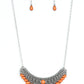 ​Abundantly Aztec - Orange - Paparazzi Necklace Image