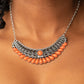 ​Abundantly Aztec - Orange - Paparazzi Necklace Image