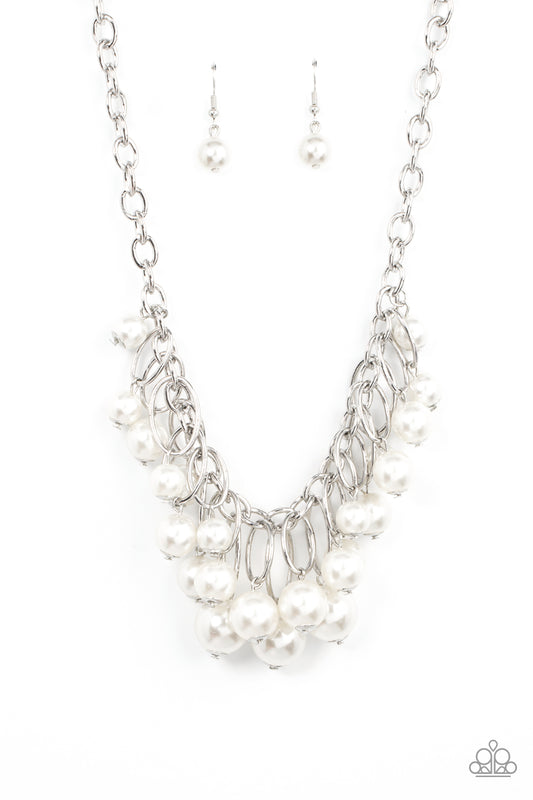 Paparazzi Necklace ~ Powerhouse Pose - White