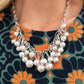 Paparazzi Necklace ~ Powerhouse Pose - White