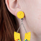 Make it RAINBOW - Yellow - Paparazzi Earring Image