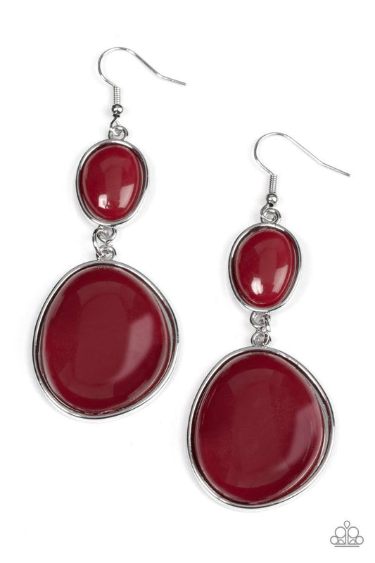 Soulful Samba - Red - Paparazzi Earring Image