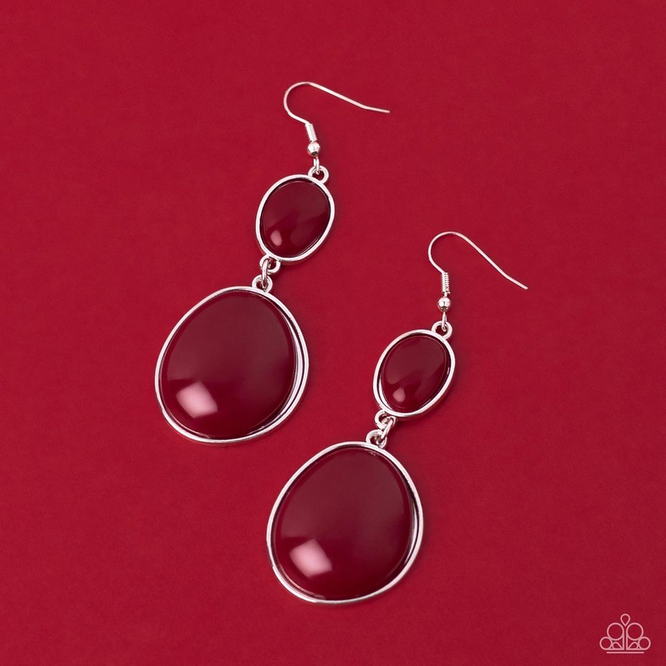 Soulful Samba - Red - Paparazzi Earring Image