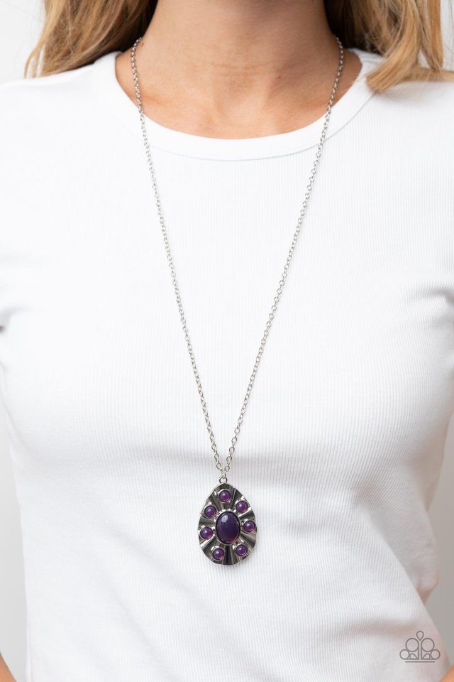 Blissfully Bohemian - Purple - Paparazzi Necklace Image