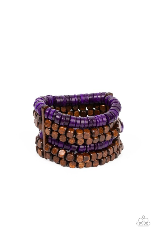 Fiji Fiesta - Purple - Paparazzi Bracelet Image