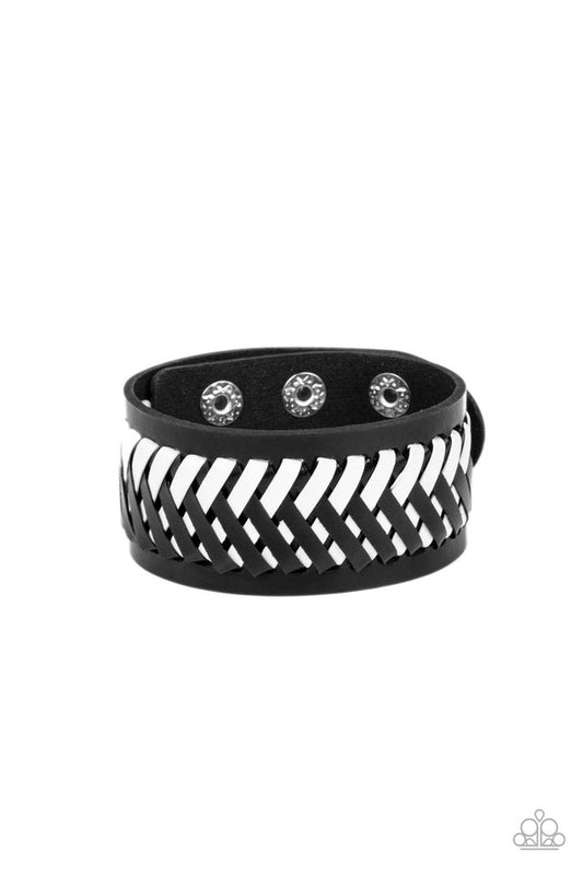 ​Punk Rocker Road - Black - Paparazzi Bracelet Image