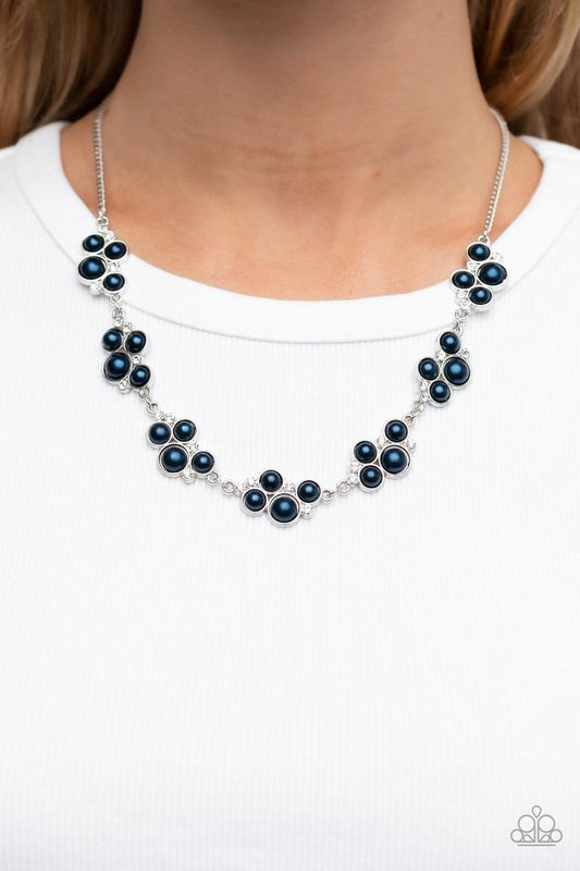 GRACE to the Top - Blue - Paparazzi Necklace Image