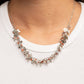 Fearlessly Floral - Orange - Paparazzi Necklace Image