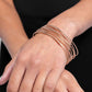 Monochromatic Crossover - Rose Gold - Paparazzi Bracelet Image