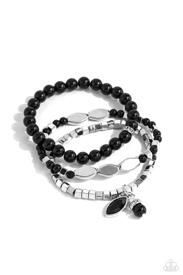 Redefined Romance - Black - Paparazzi Bracelet Image