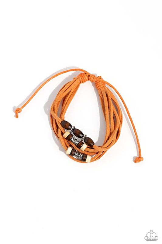 Have a WANDER-ful Day - Orange - Paparazzi Bracelet Image