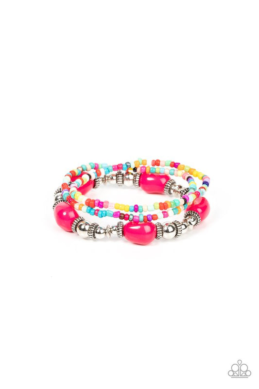 Confidently Crafty - Pink - Paparazzi Bracelet Image