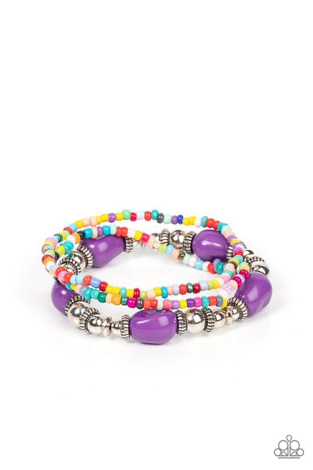 Confidently Crafty - Purple - Paparazzi Bracelet Image