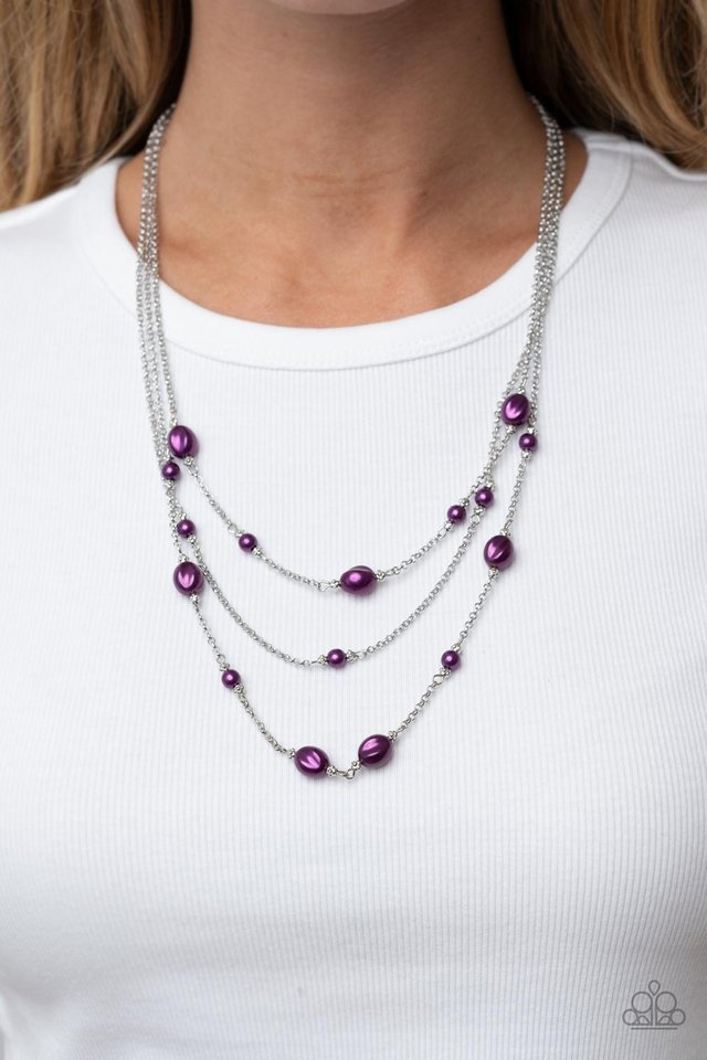 Pearlicious Pop - Purple - Paparazzi Necklace Image