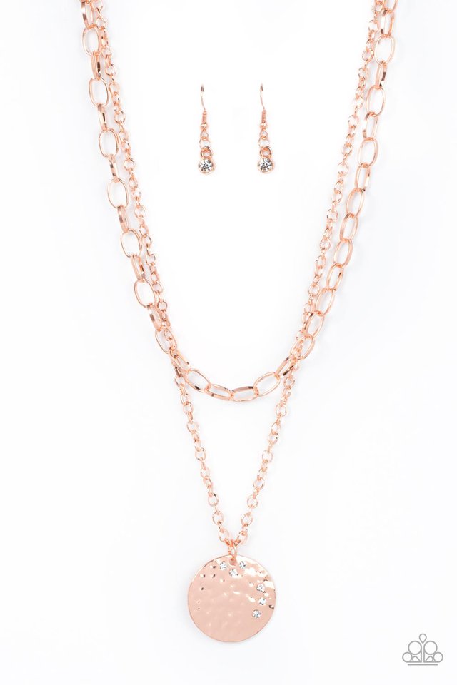 Highlight of My Life - Copper - Paparazzi Necklace Image