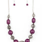 Girl Meets Garden - Purple - Paparazzi Necklace Image