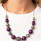 Girl Meets Garden - Purple - Paparazzi Necklace Image