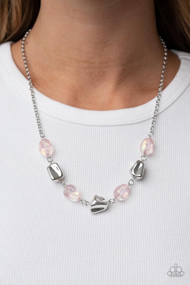 Inspirational Iridescence - Pink - Paparazzi Necklace Image