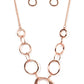 Linked Up Luminosity - Copper - Paparazzi Necklace Image