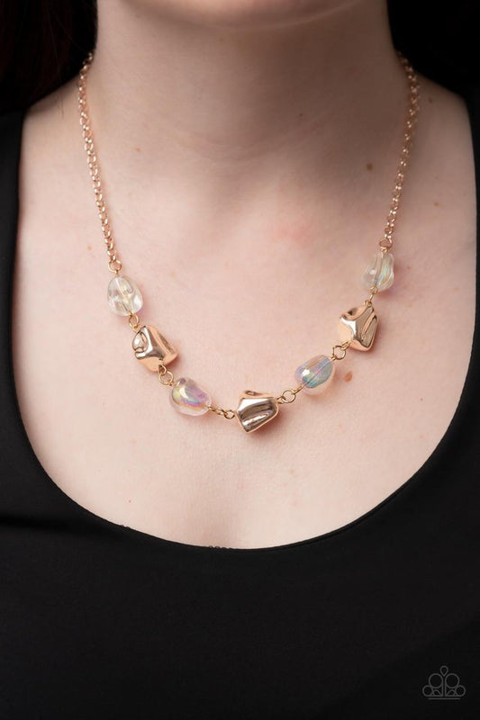 Inspirational Iridescence - Rose Gold - Paparazzi Necklace Image