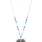 ​Doting Devotion - Blue - Paparazzi Necklace Image