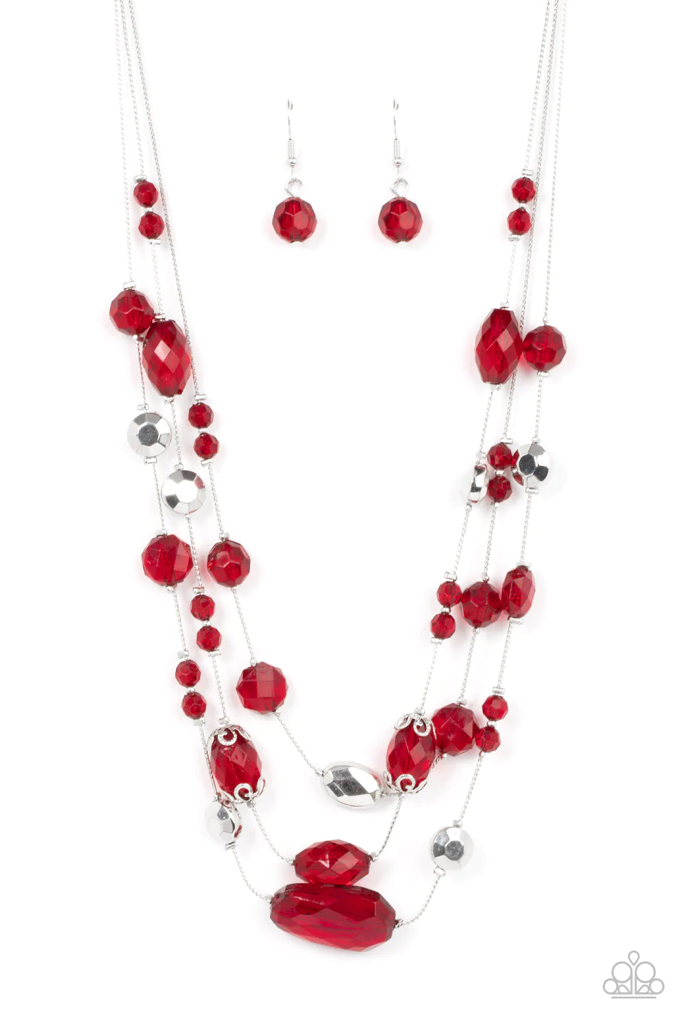 Paparazzi Necklace ~ Prismatic Pose - Red – Paparazzi Jewelry | Online ...