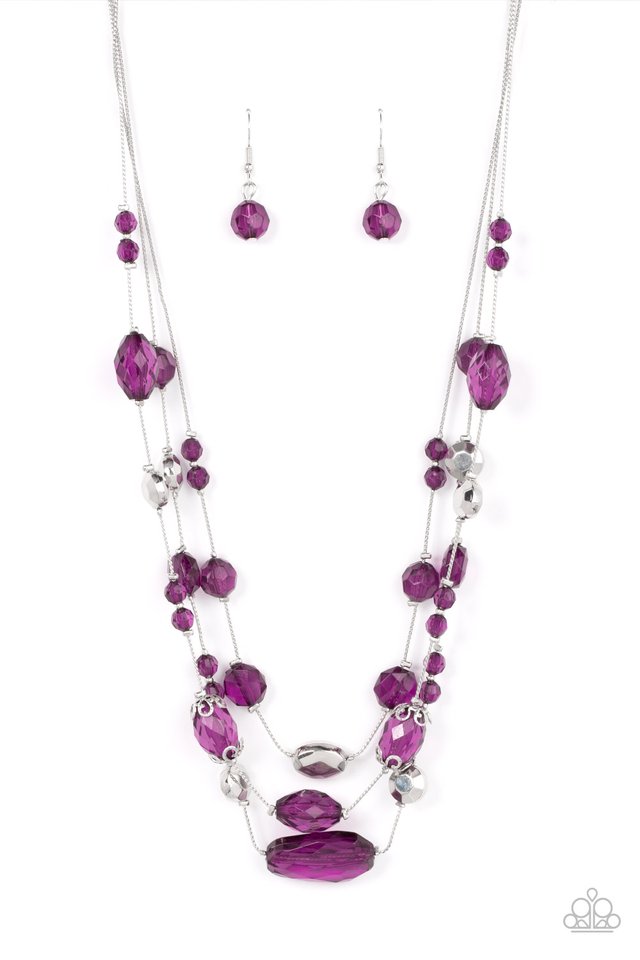 Prismatic Pose - Purple - Paparazzi Necklace Image