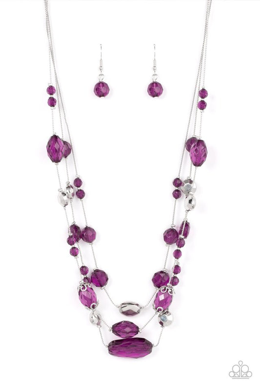 Prismatic Pose - Purple - Paparazzi Necklace Image