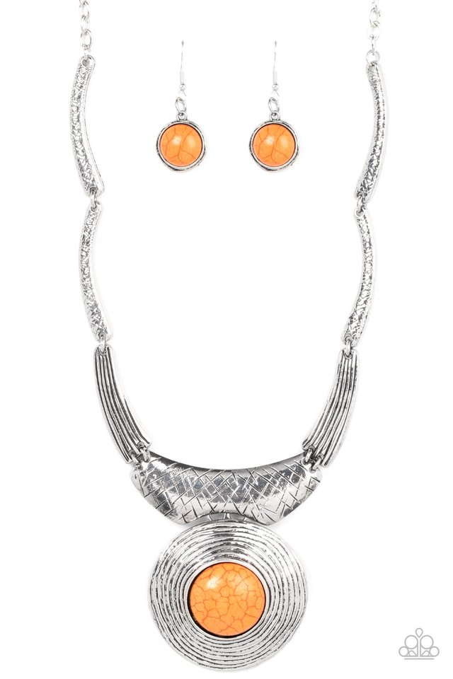 EMPRESS-ive Resume - Orange - Paparazzi Necklace Image