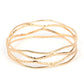 ​A Narrow ESCAPADE - Gold - Paparazzi Bracelet Image