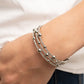 ​Spontaneous Shimmer - White - Paparazzi Bracelet Image