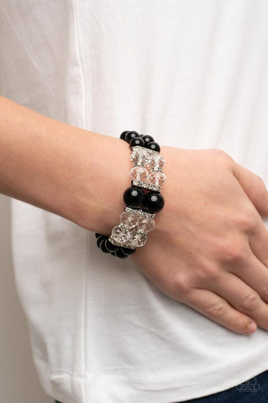 Timelessly Tea Party - Black - Paparazzi Bracelet Image