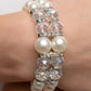 Timelessly Tea Party - White - Paparazzi Bracelet Image