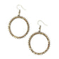 Paparazzi Earring ~ Spark Their Attention - Brass