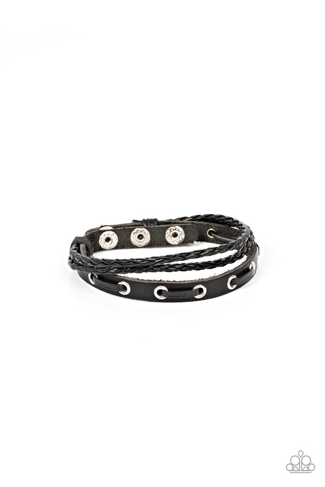 Paparazzi Bracelet ~ Road Cruise Black Paparazzi Jewelry Online