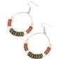 ​Earthy Esteem - Green - Paparazzi Earring Image