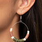 ​Earthy Esteem - Green - Paparazzi Earring Image