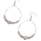 Ambient Afterglow - Silver - Paparazzi Earring Image