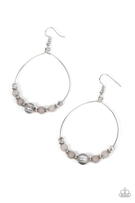 Ambient Afterglow - Silver - Paparazzi Earring Image