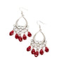 Famous Fashionista - Red - Paparazzi Earring Image