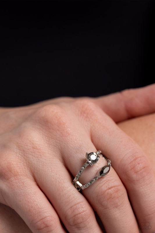 Embraceable Elegance - Silver - Paparazzi Ring Image