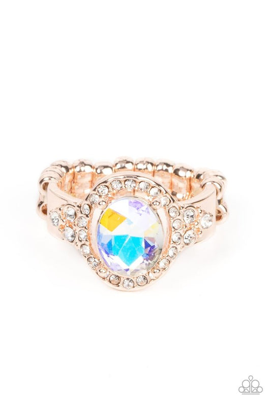 ​Dazzling I Dos - Rose Gold - Paparazzi Ring Image
