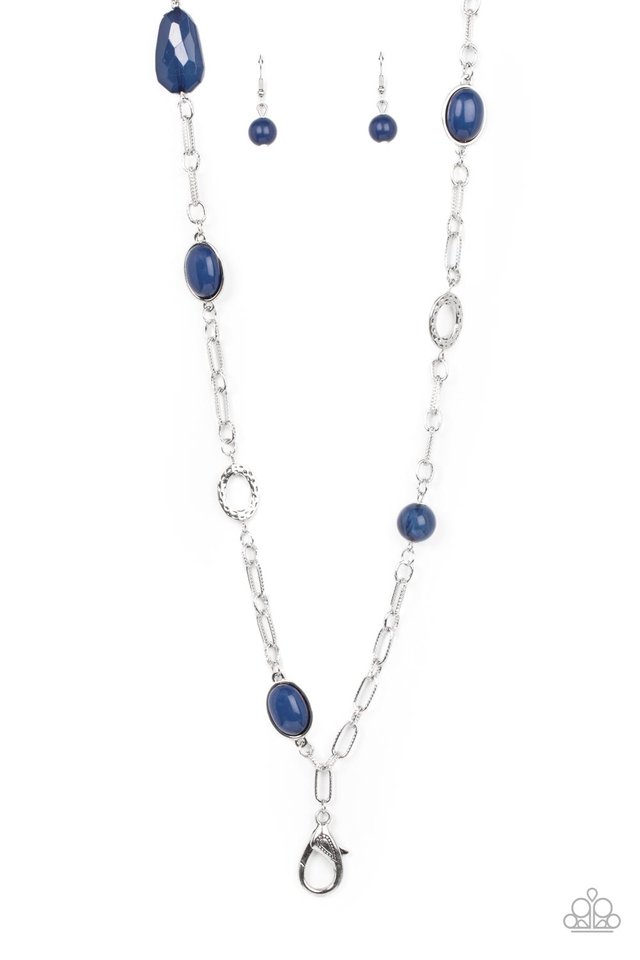 Barcelona Bash - Blue - Paparazzi Necklace Image