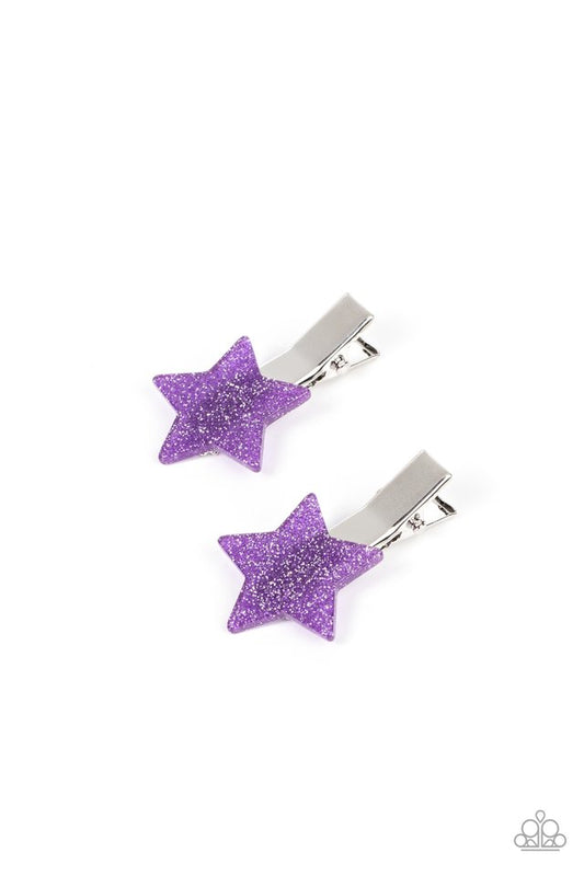 Sparkly Star Chart - Purple - Paparazzi Hair Accessories Image