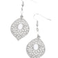 Perky Perennial - White - Paparazzi Earring Image