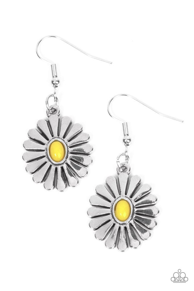 Delectably Daisy - Yellow - Paparazzi Earring Image