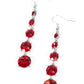 Red Carpet Charmer - Red - Paparazzi Earring Image