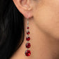 Red Carpet Charmer - Red - Paparazzi Earring Image