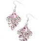 Stellar-escent Elegance - Pink - Paparazzi Earring Image