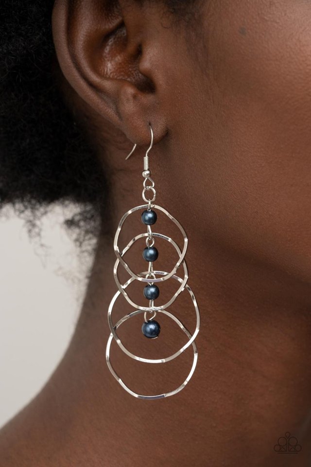 Paparazzi Earring Pearl Palooza Blue Paparazzi Jewelry Online